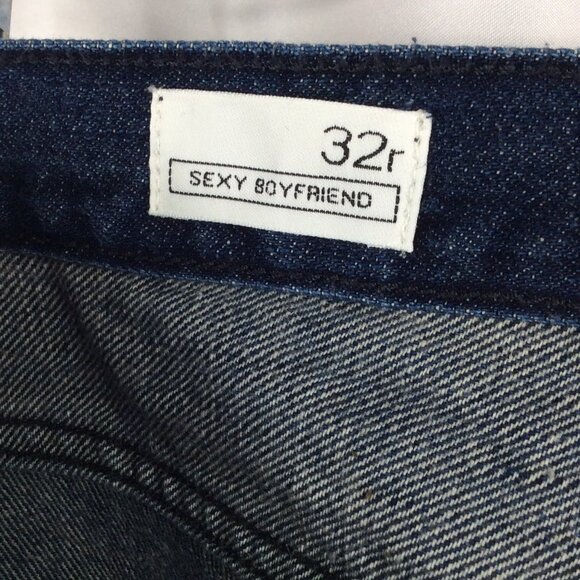 Gap 1969 Sexy Boyfriend Patchwork Jeans Womens 32r Straight Leg - Picture 7 of 9